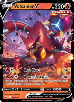 Volcanion V, Chilling Reign No. 25 Holo