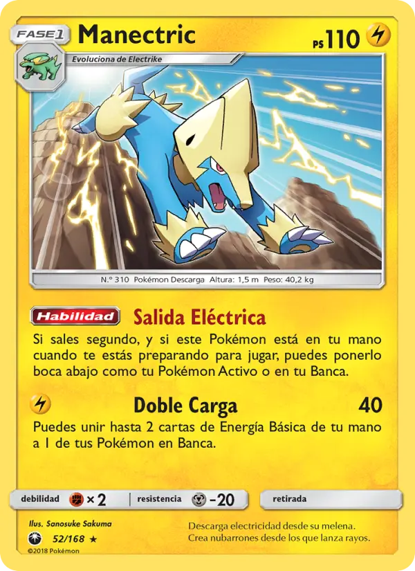 Manectric, Tormenta Celestial Nº 52