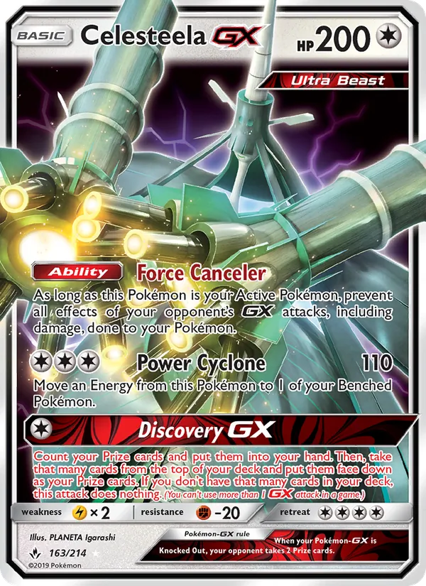 Celesteela GX, Unbroken Bonds Nº 163
