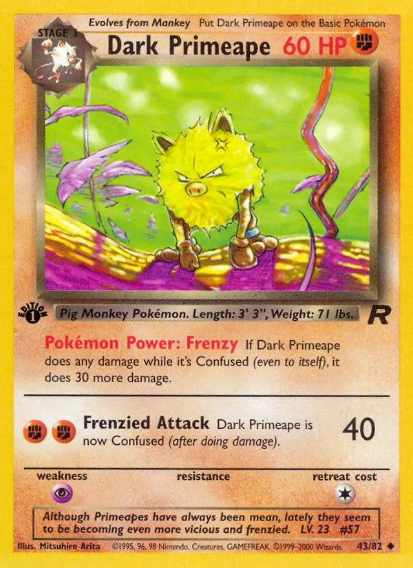 Dark Primeape, Team Rocket Nº 43