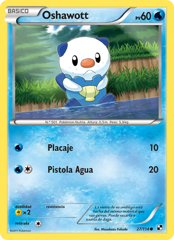 Oshawott, Negro y Blanco No. 27