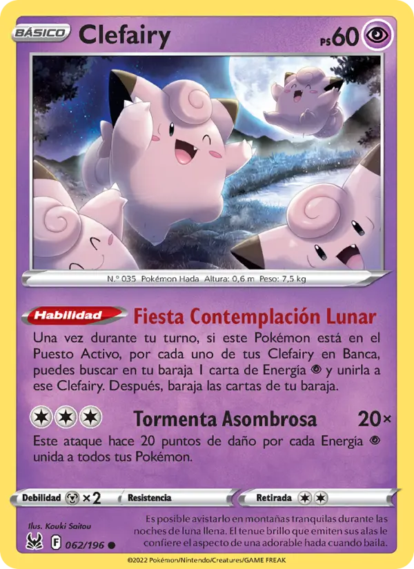 Clefairy, Origen Perdido No. 062