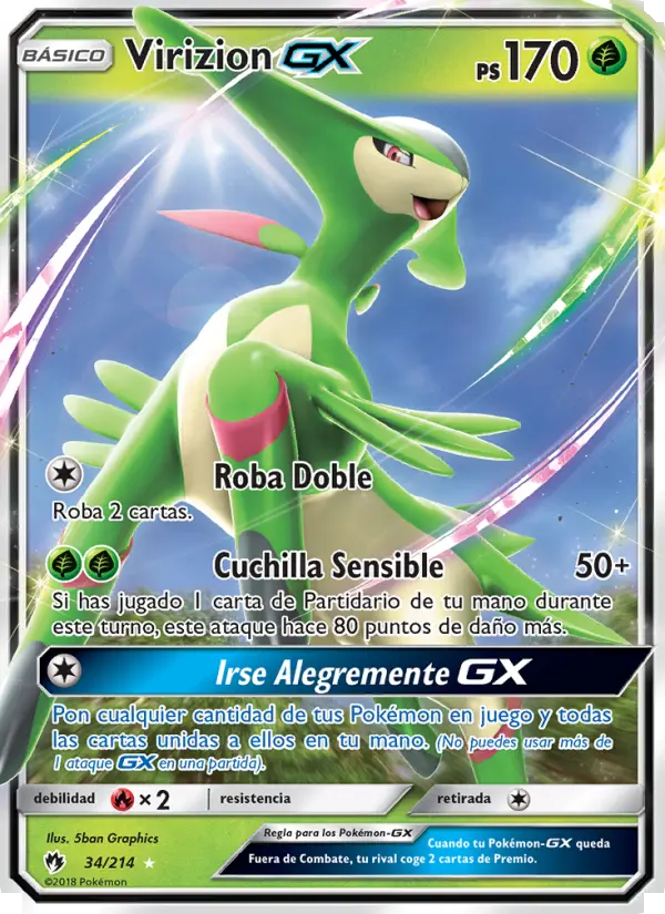 Virizion GX, Truenos Perdidos No. 34