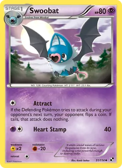 Swoobat, Black & White No. 51 Normal