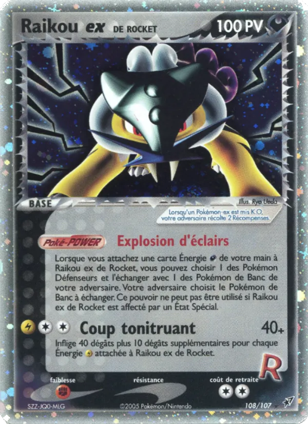 Raikou ex de Rocket, EX Deoxys Nº 108