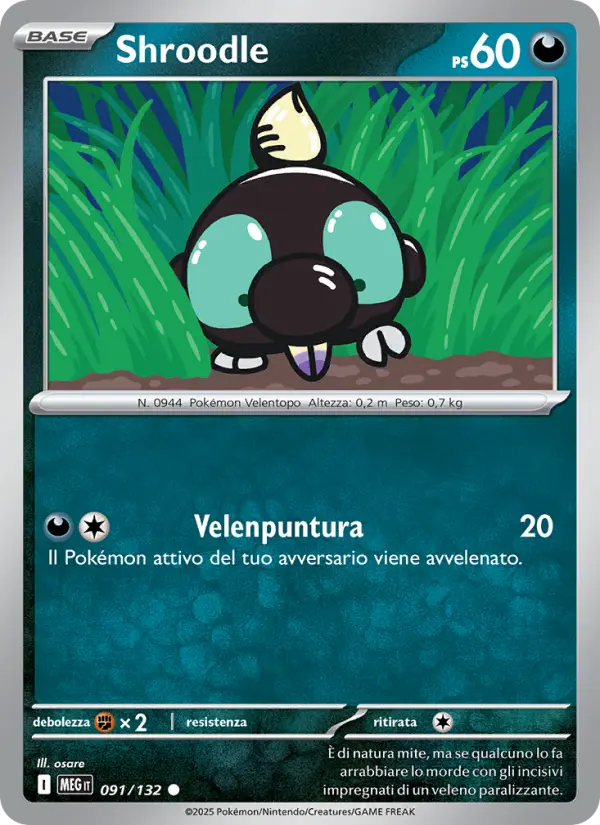Shroodle, Megaevoluzione Nº 091