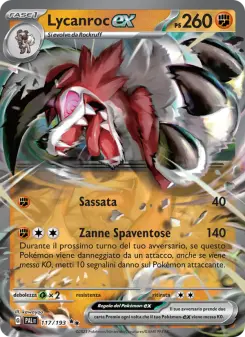 Lycanroc-ex, Evoluzioni a Paldea No. 117 Holo