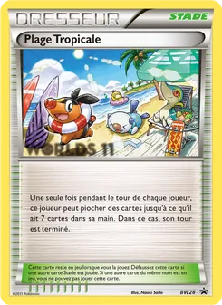 Plage Tropicale, Promo BW No. BW28 Normal