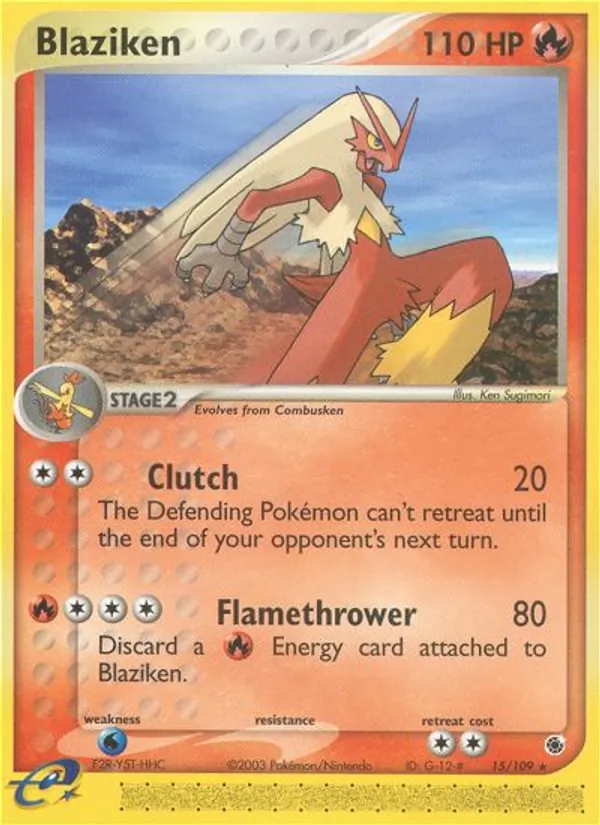 Blaziken, Ruby & Sapphire Nº 15