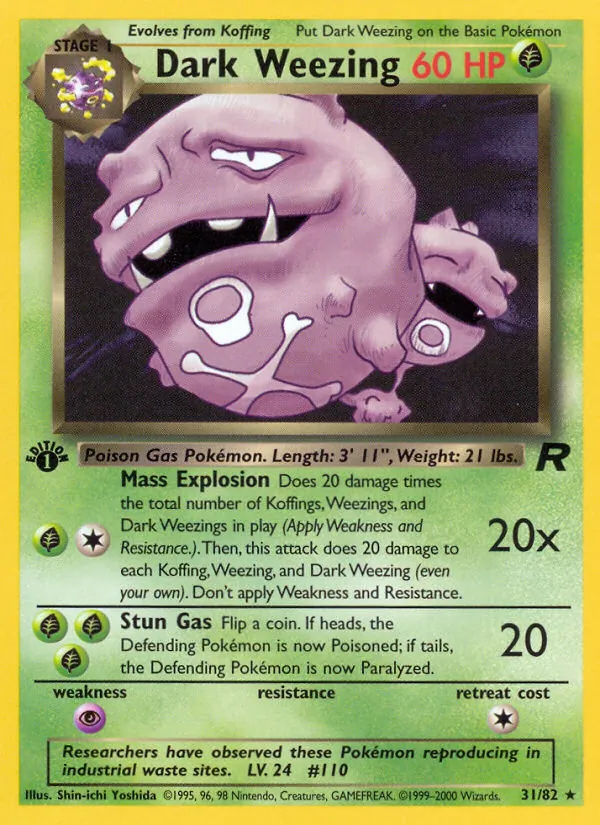 Dark Weezing, Team Rocket No. 31