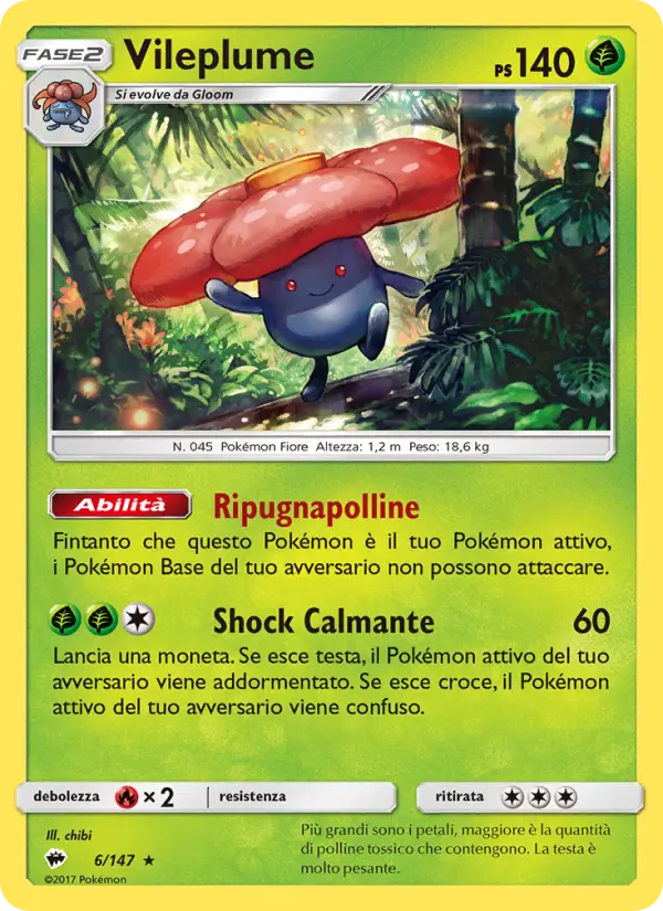 Vileplume, Ombre Infuocate No. 6