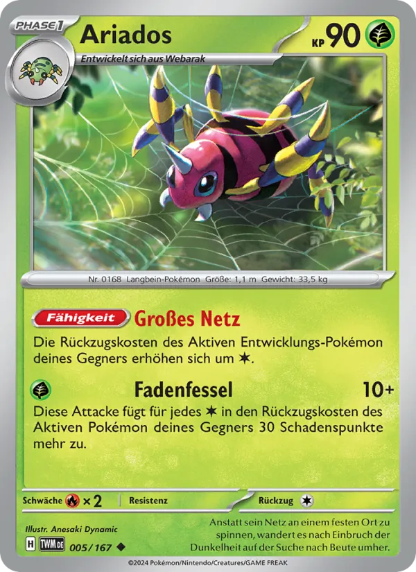 Ariados, Maskerade im Zwielicht Nº 005