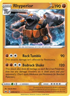 Rhyperior, Sword & Shield Nº 99 Holo