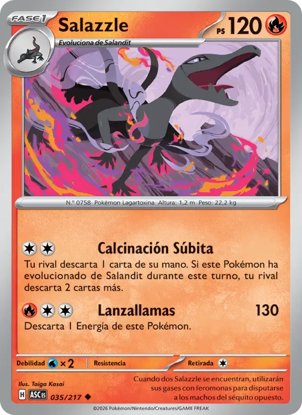 Salazzle, Héroes Ascendentes Nº 035