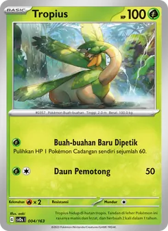 Tropius, Deck Ringkas ex No. 004 Normal