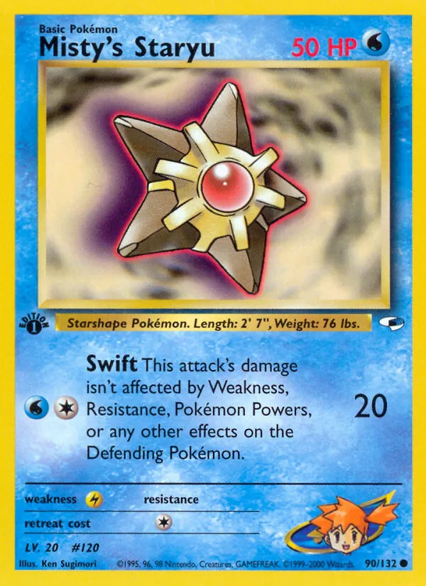 Misty's Staryu, Gym Heroes No. 90