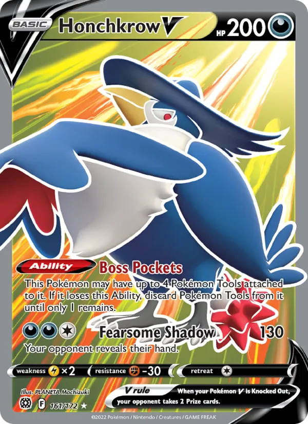 Honchkrow V, Brilliant Stars No. 161