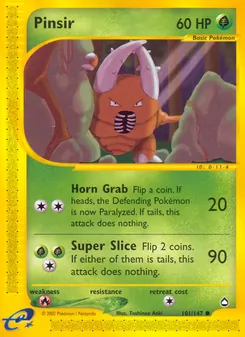Pinsir, Aquapolis Nº 101 Normal