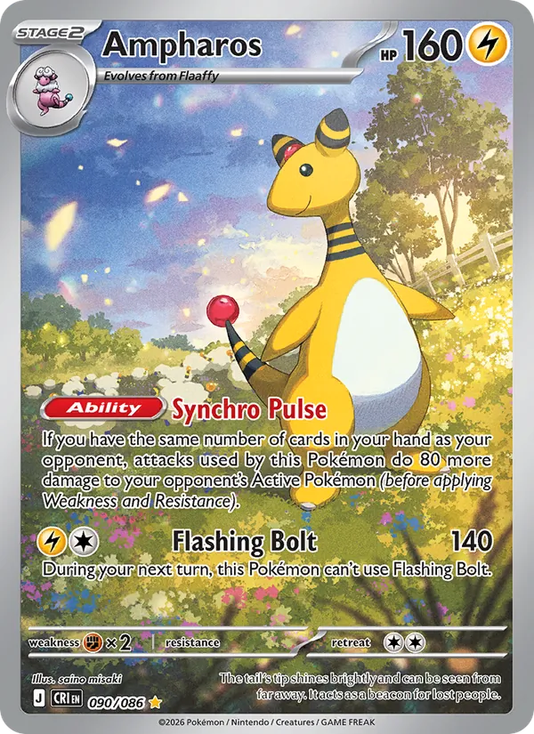 Ampharos, Chaos Rising Nº 090
