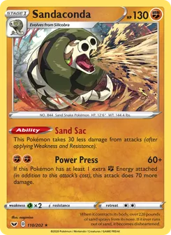 Sandaconda, Sword & Shield Nº 110 Holo