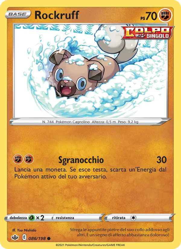 Rockruff, Regno Glaciale Nº 86