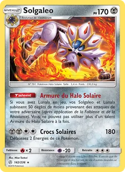 Solgaleo, Éclipse Cosmique No. 142 Normal