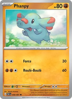 Phanpy, Destinées de Paldea Nº 048 Normal