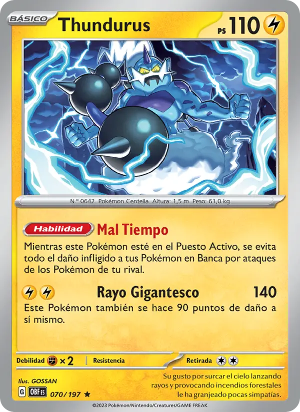 Thundurus, Llamas Obsidianas No. 070