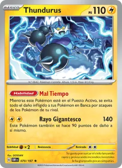 Thundurus, Llamas Obsidianas No. 070 Holo