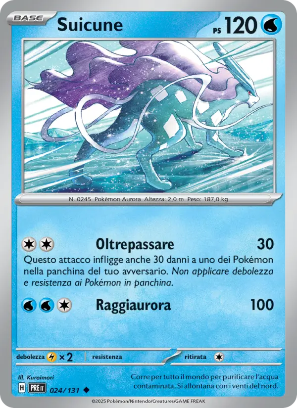 Suicune, Evoluzioni Prismatiche No. 024