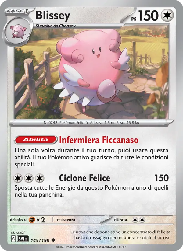 Blissey, Scarlatto e Violetto Nº 145