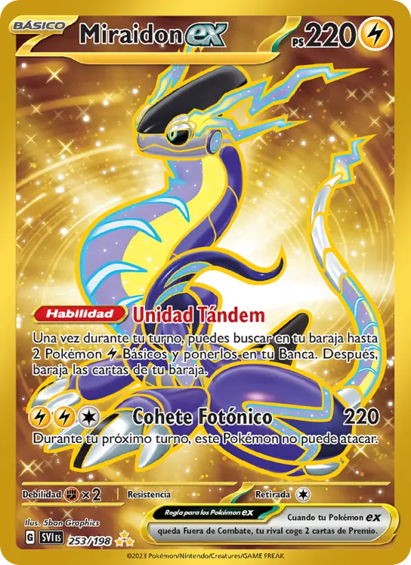 Miraidon ex, Escarlata y Púrpura Nº 253