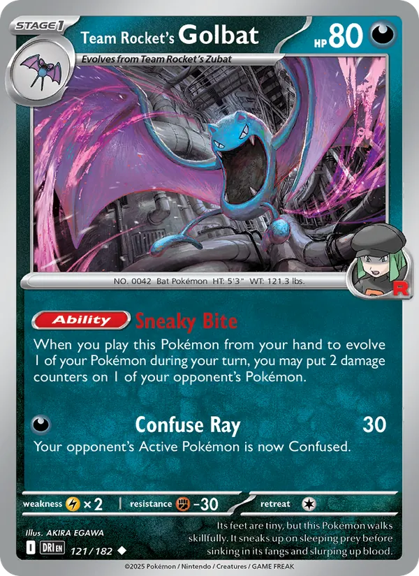 Team Rocket's Golbat, Destined Rivals No. 121