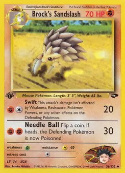 Brock's Sandslash, Gym Challenge Nº 36 Normal