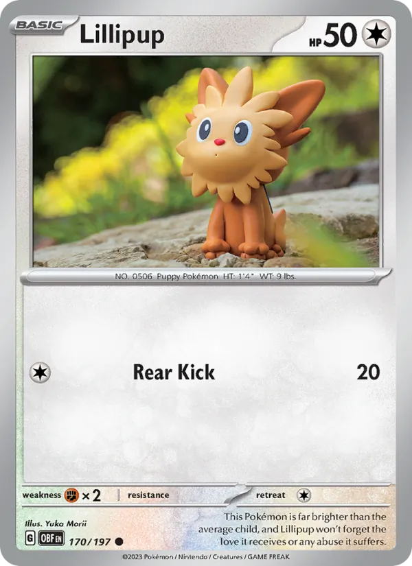 Lillipup, Obsidian Flames No. 170