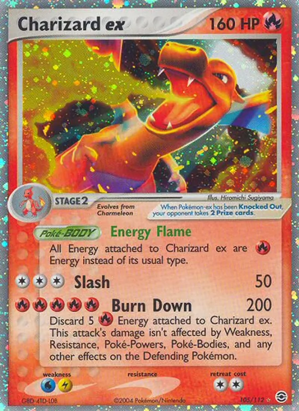 Charizard ex, FireRed & LeafGreen Nº 105