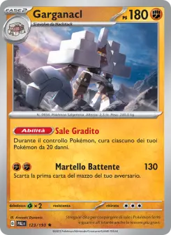 Garganacl, Evoluzioni a Paldea No. 123 Holo