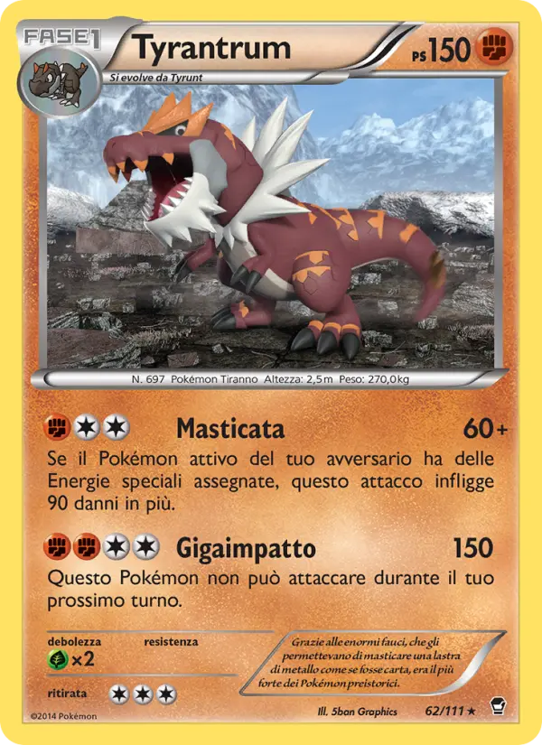 Tyrantrum, Colpi Furiosi Nº 62