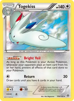 Togekiss, Plasma Storm No. 104 Normal