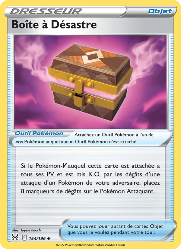 Boîte à Désastre, Origine Perdue Nº 154