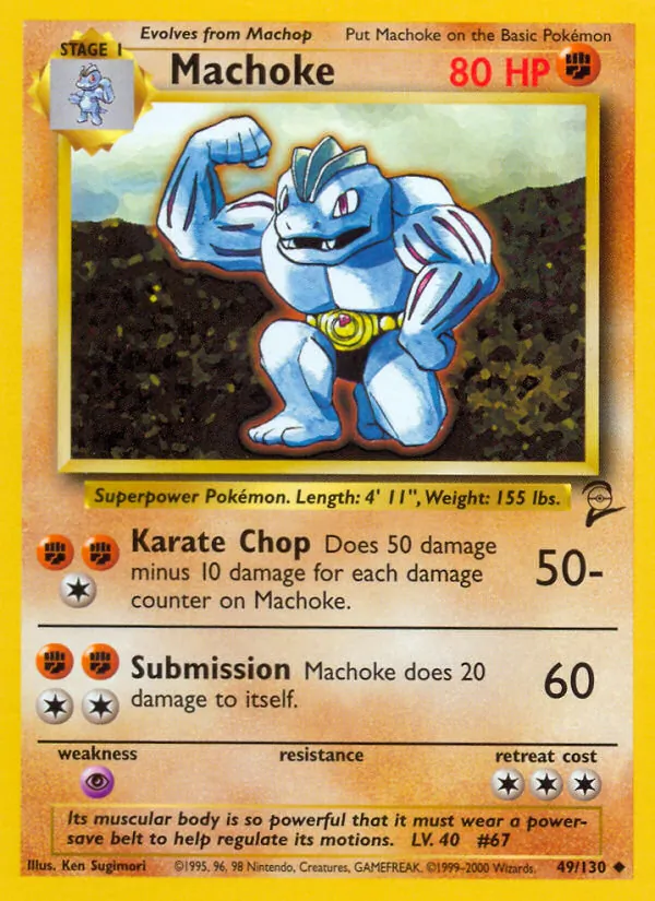 Machoke, Base Set 2 No. 49