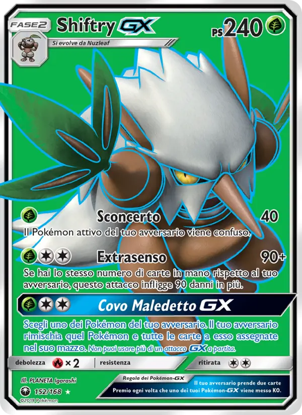 Shiftry GX, Tempesta Astrale No. 152