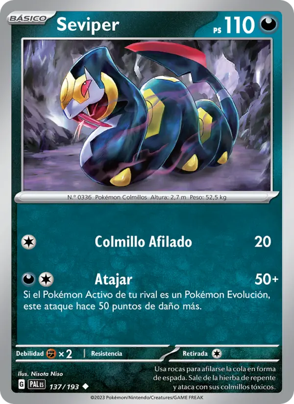 Seviper, Evoluciones en Paldea No. 137