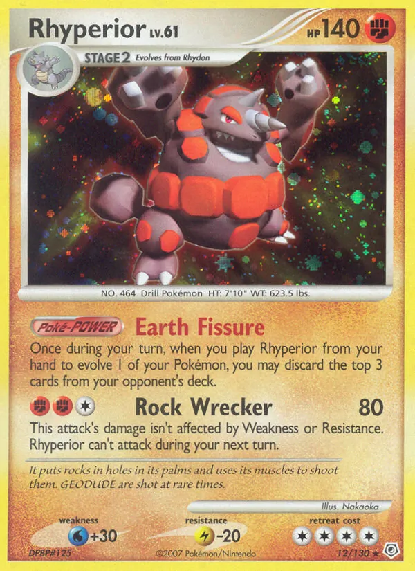 Rhyperior, Diamond & Pearl No. 12