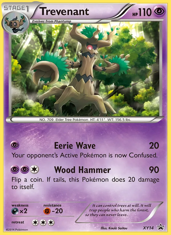Trevenant, XY Black Star Promos No. XY14