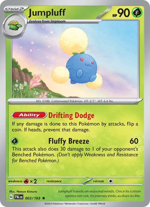 Jumpluff, Paldea Evolved No. 003