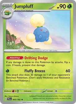Jumpluff, Paldea Evolved No. 003