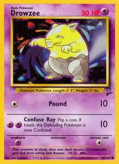 Drowzee, Base Set 2 No. 73 Normal