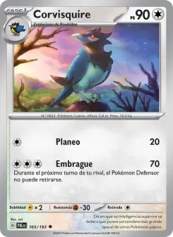 Corvisquire, Evoluciones en Paldea No. 165 Normal