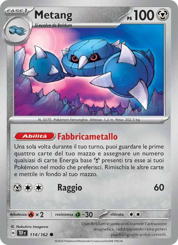 Metang, Cronoforze No. 114